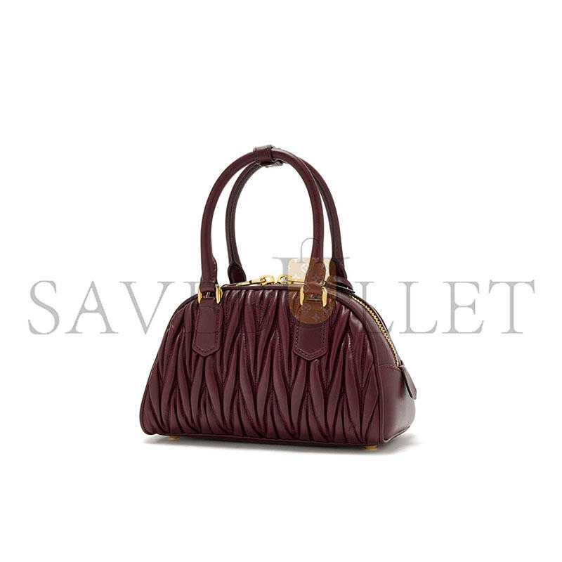 MIU MIU ARCADIE MATELASSÉ NAPPA LEATHER BAG 5BB191 (22*13*10.5cm)